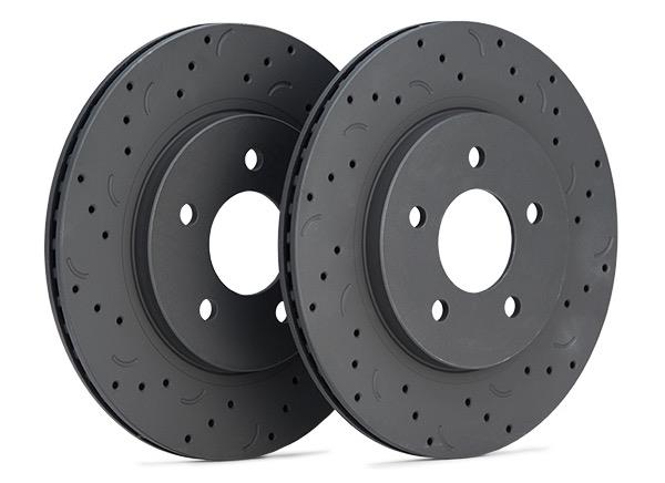 Infiniti QX56 Brake Rotors (2) - Front - Hawk Performance - Talon Cross Drilled And Slotted Rotors - 2005